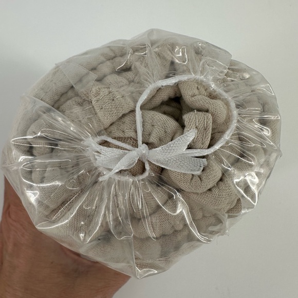 NIUBALE Baby Burp Cloths Muslin Washcloths 6 Pack Apricot Beige NEW - Picture 3 of 3